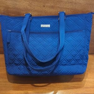 Vera Bradley Blue Quilted Travel Bag